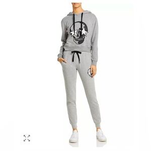 CHRLDR Grey Skull Star Graphic Sweatsuit